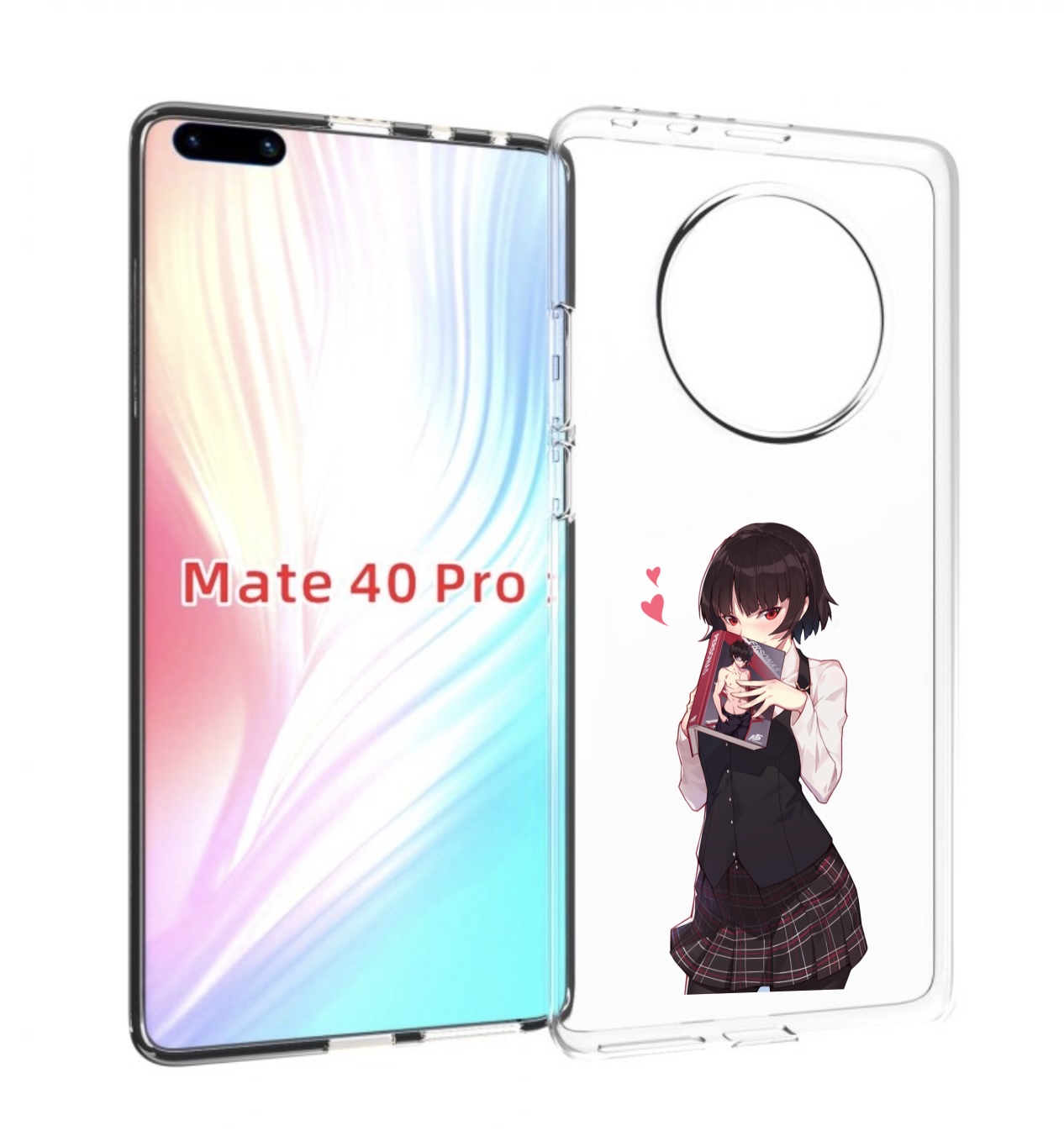 

Чехол Mypads Persona 5 - Makoto Niijima Для Huawei Mate 40 Pro (Noh-Nx9), Прозрачный, Tocco