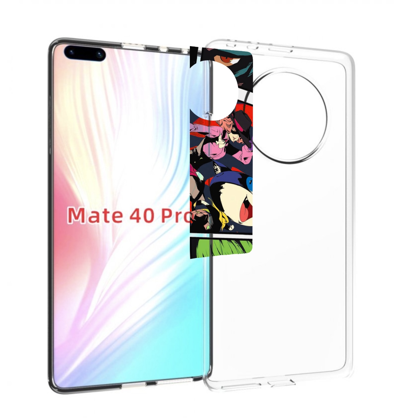 

Чехол Mypads Persona 5 Art Для Huawei Mate 40 Pro (Noh-Nx9), Прозрачный, Tocco