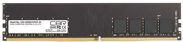 Оперативная память CBR CD4-US08G32M22-01 , DDR4 1x8Gb, 3200MHz