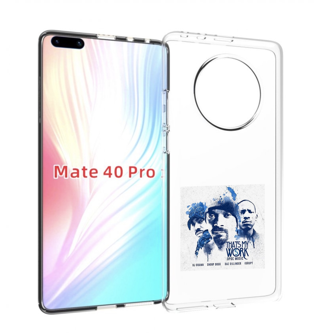 

Чехол Mypads Snoop Dogg That’S My Work Vol Для Huawei Mate 40 Pro (Noh-Nx9), Прозрачный, Tocco