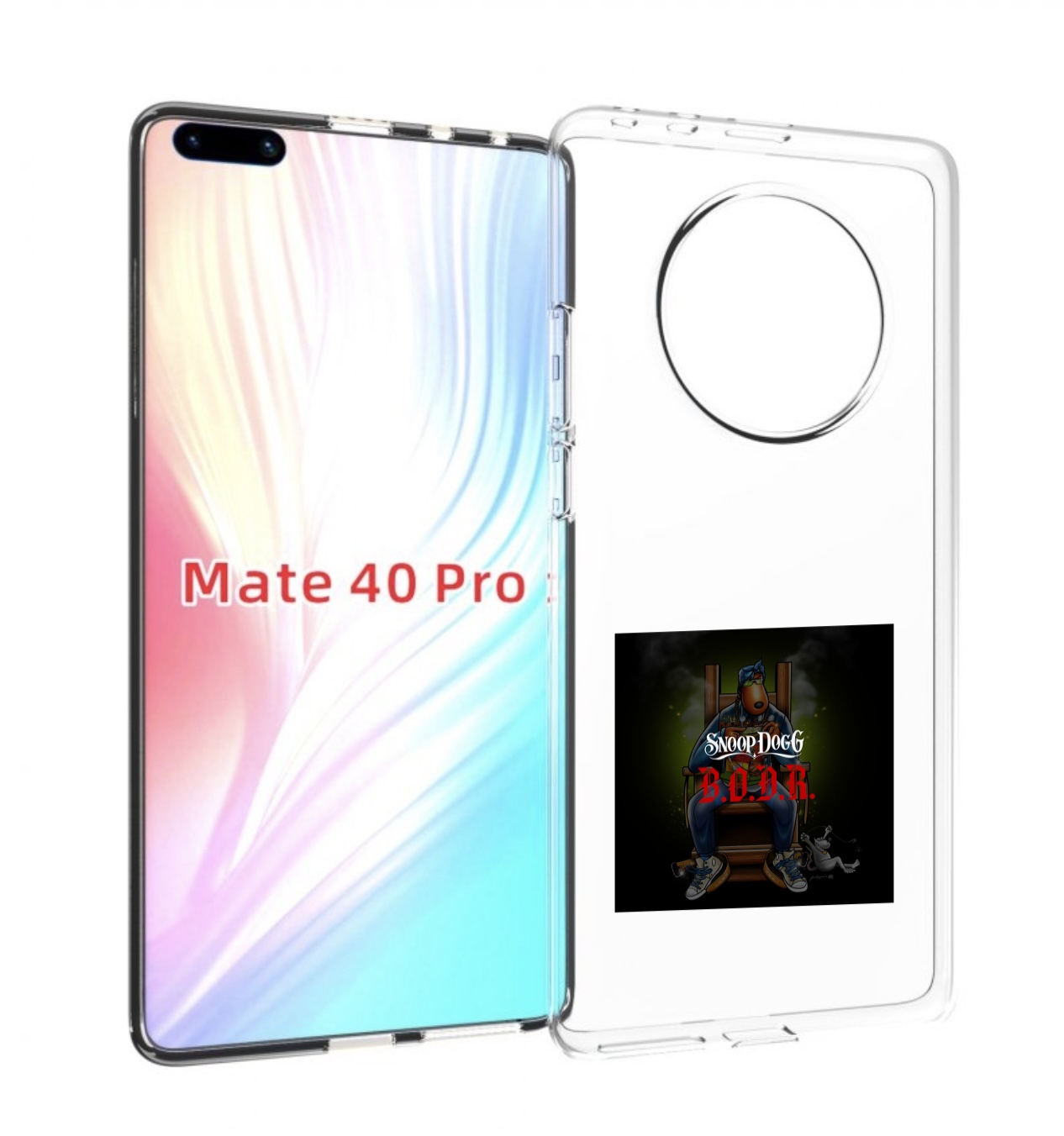 

Чехол Mypads Snoop Dogg B Для Huawei Mate 40 Pro (Noh-Nx9), Прозрачный, Tocco