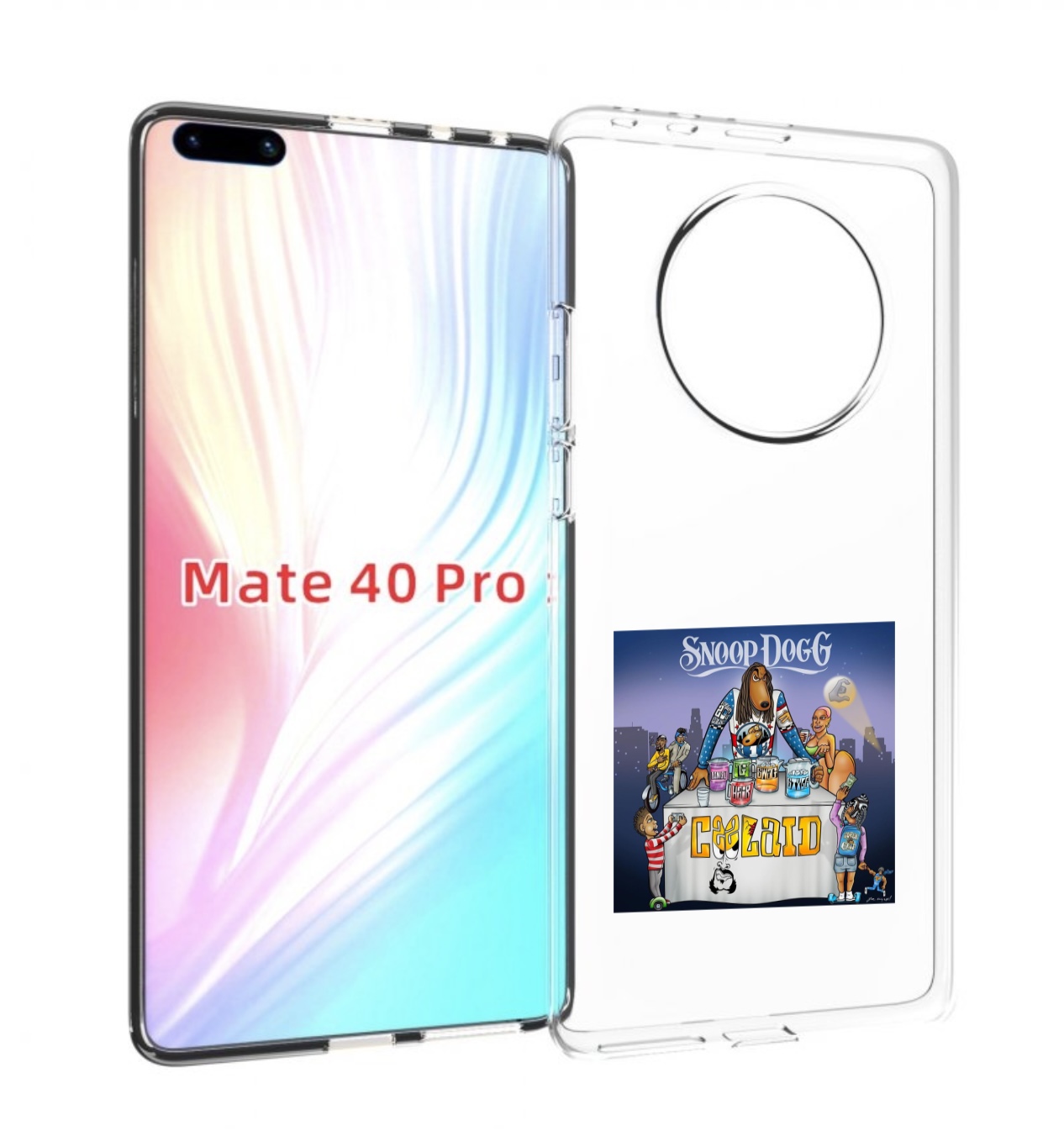 

Чехол Mypads Snoop Dogg Coolaid Для Huawei Mate 40 Pro (Noh-Nx9), Прозрачный, Tocco