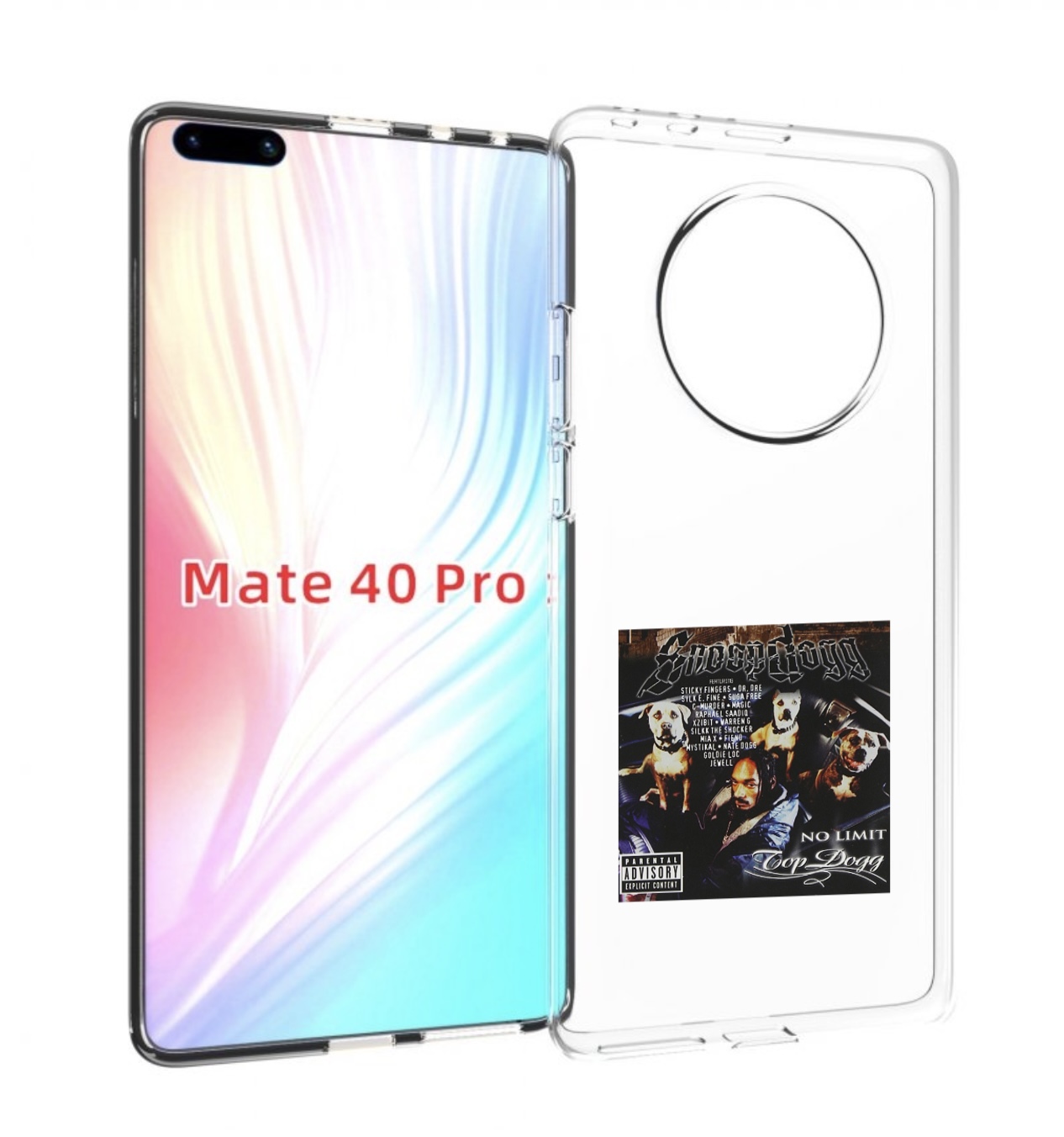 

Чехол Mypads Snoop Dogg No Limit Top Dogg Для Huawei Mate 40 Pro (Noh-Nx9), Прозрачный, Tocco