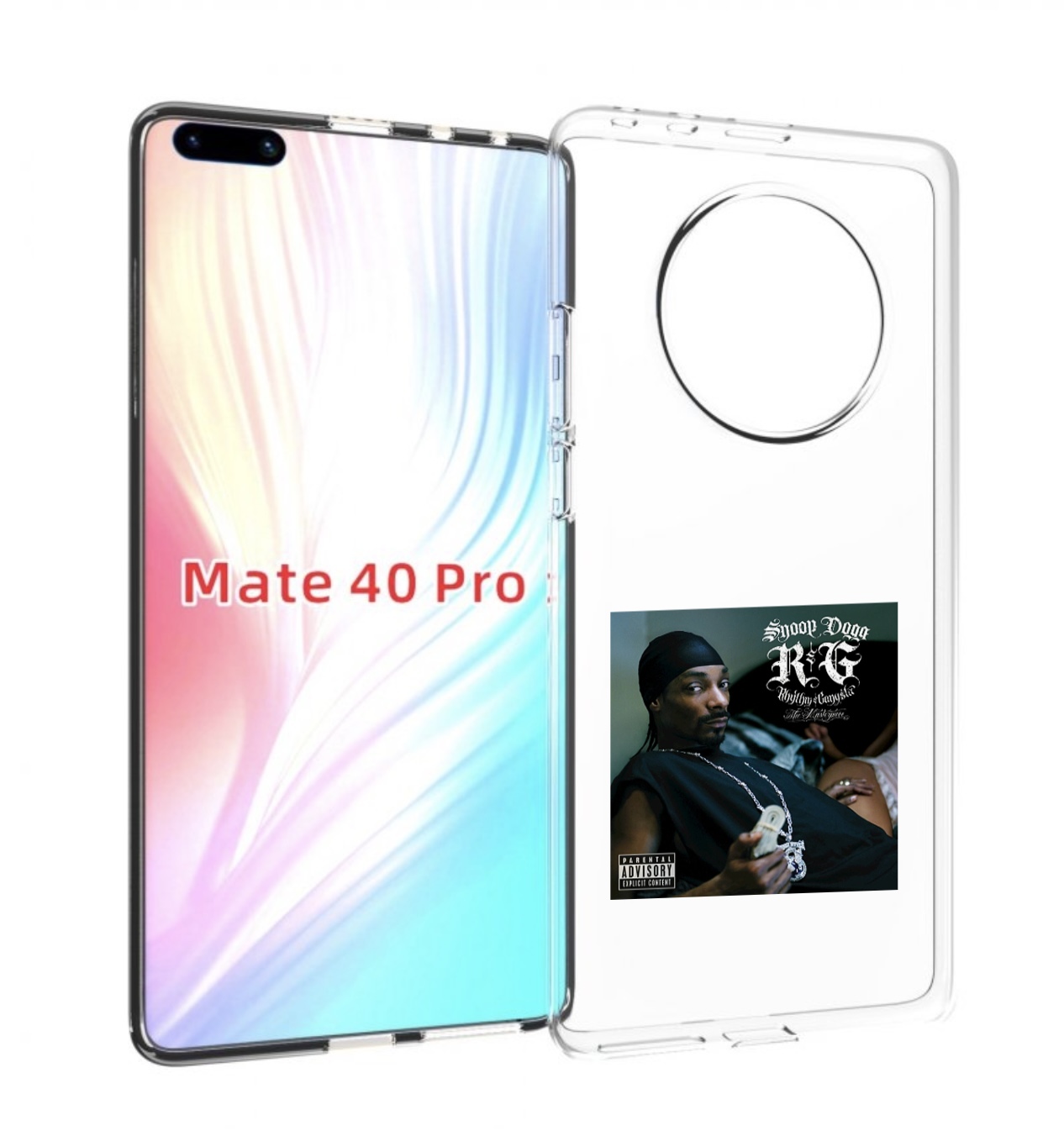 

Чехол Mypads Snoop Dogg R&G (Rhythm & Gangsta) Для Huawei Mate 40 Pro (Noh-Nx9), Прозрачный, Tocco