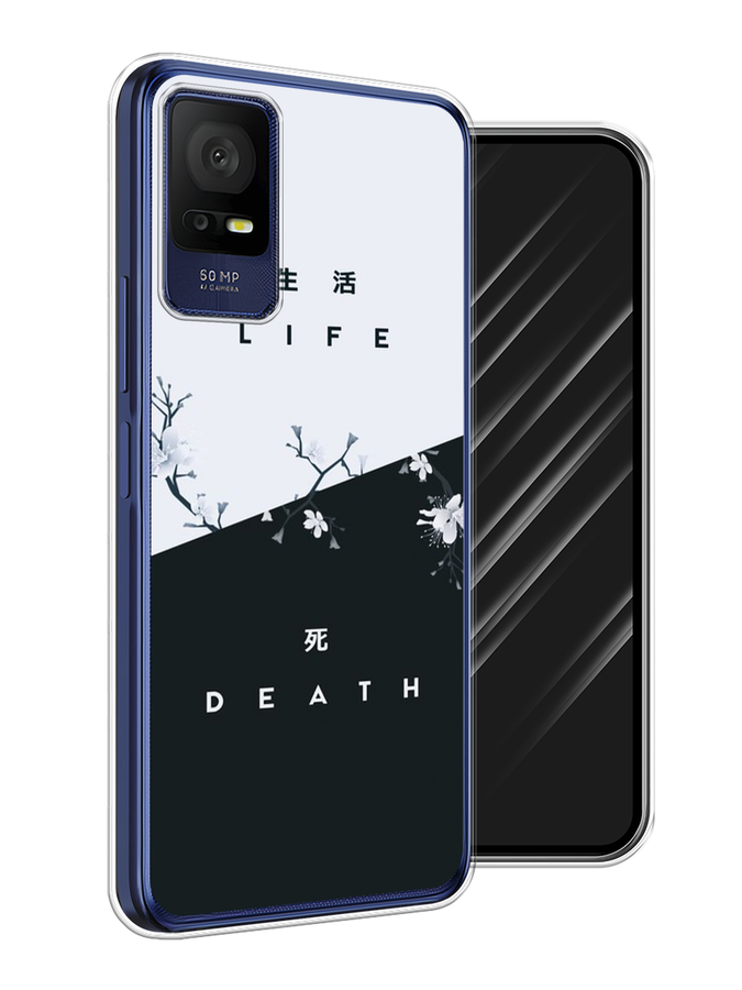 

Чехол Awog на TCL 408 "Life and death", Черный;серый, 291350-7