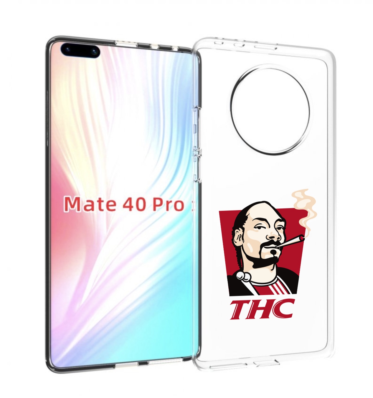 

Чехол Mypads Thc Для Huawei Mate 40 Pro (Noh-Nx9), Прозрачный, Tocco