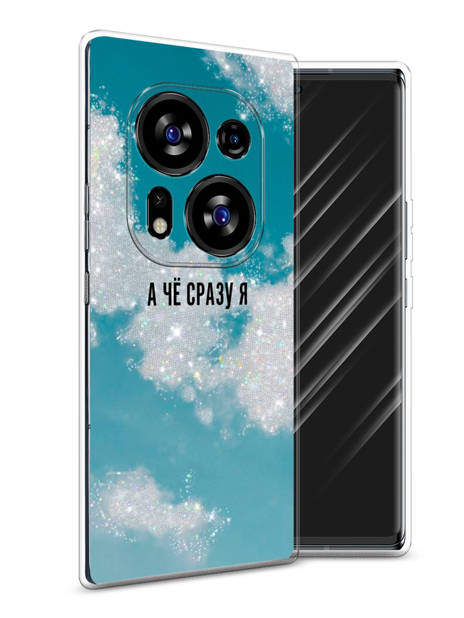 

Чехол Awog на Tecno Phantom X2/X2 Pro "Че сразу я", Серебристый;черный, 303250-6
