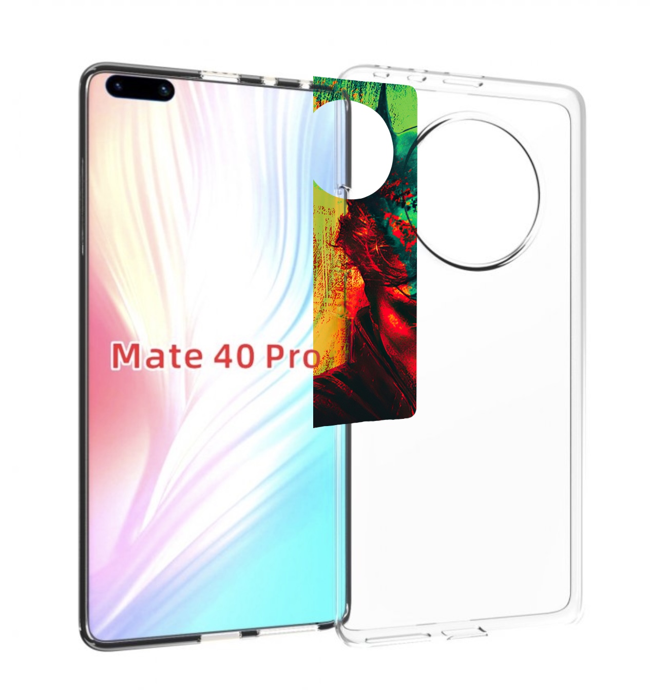 

Чехол Mypads The Batman Для Huawei Mate 40 Pro (Noh-Nx9), Прозрачный, Tocco