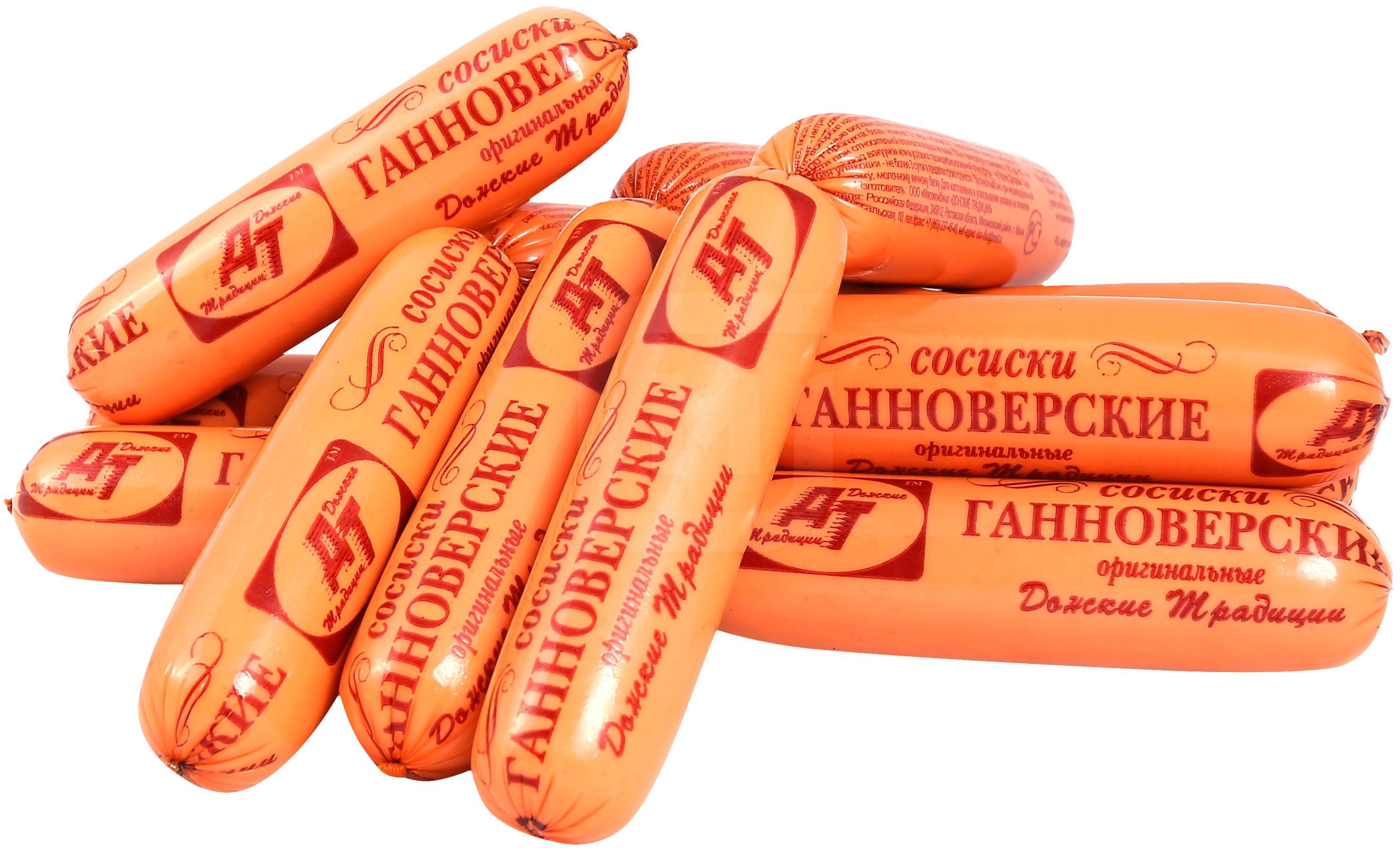 

Сосиски Донские Традиции Ганноверские вареные