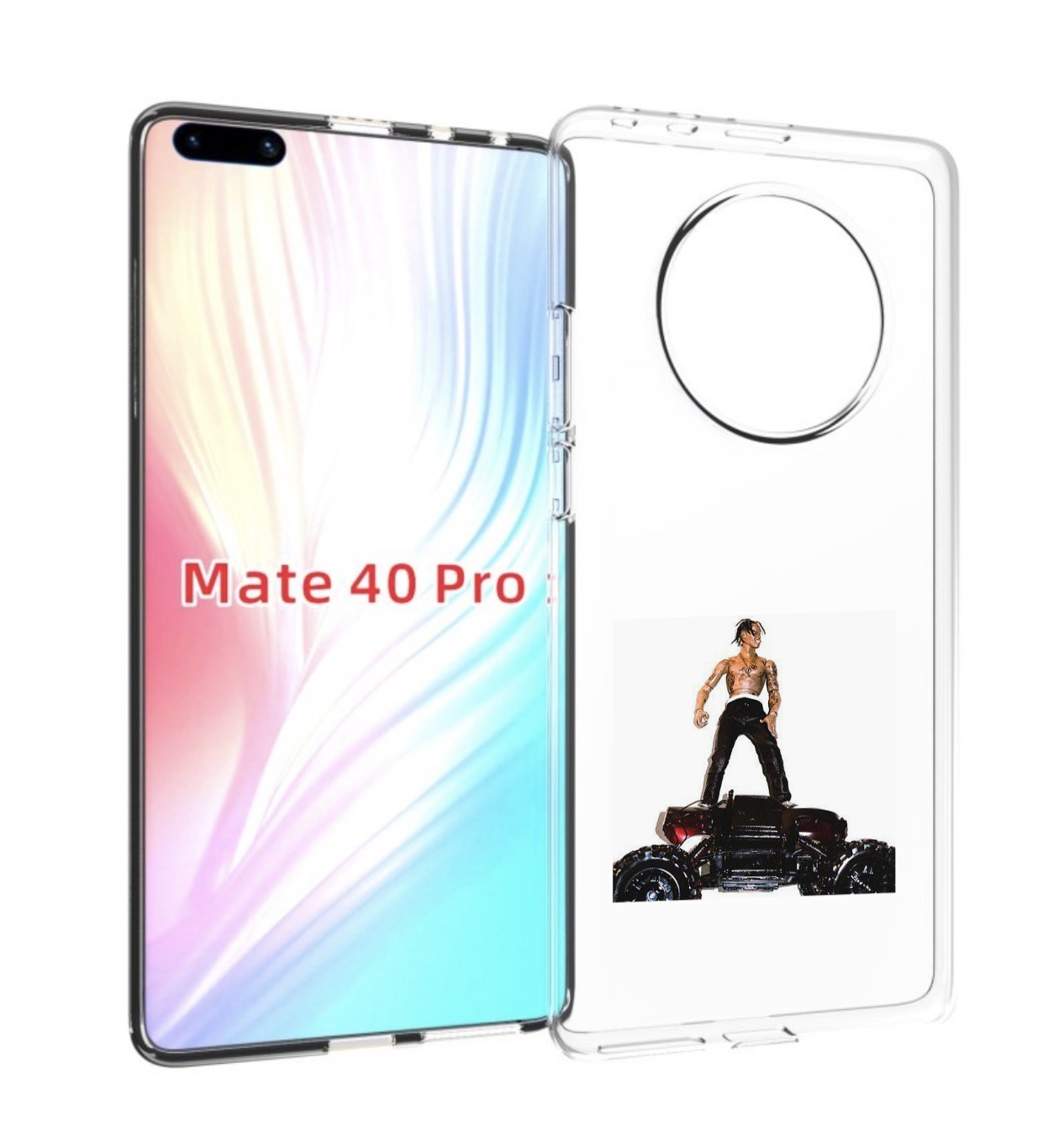 

Чехол MyPads Travis Scott - Rodeo для Huawei Mate 40 Pro (NOH-NX9), Прозрачный, Tocco