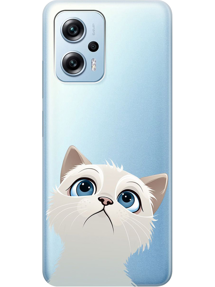

Силиконовый чехол на Poco X4 GT, Xiaomi Redmi Note 11T Pro/11T Pro+ с принтом 880977, Прозрачный;белый, 740187711
