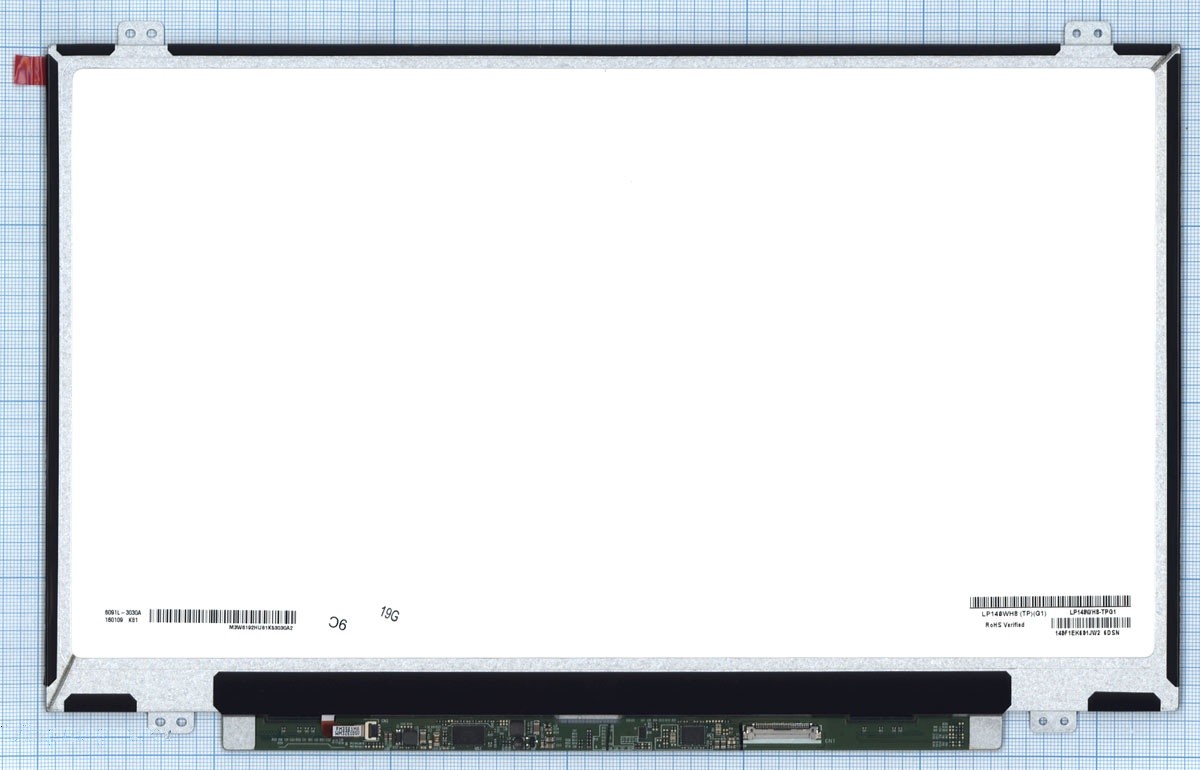 

Матрица OEM для ноутбука LP140WH8(TP)(G1) (100114822V), совместимая с p/n: LP140WH8(TP)(G1)