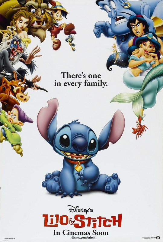 

Постер к мультфильму "Лило и Стич" (Lilo & Stitch) A3
