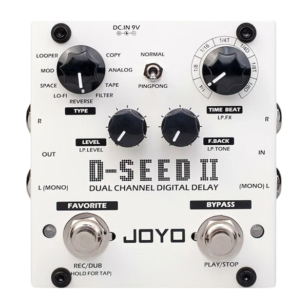 

Педаль эффектов Stereo Delay JOYO D-SEED II, Белый, D-SEED II