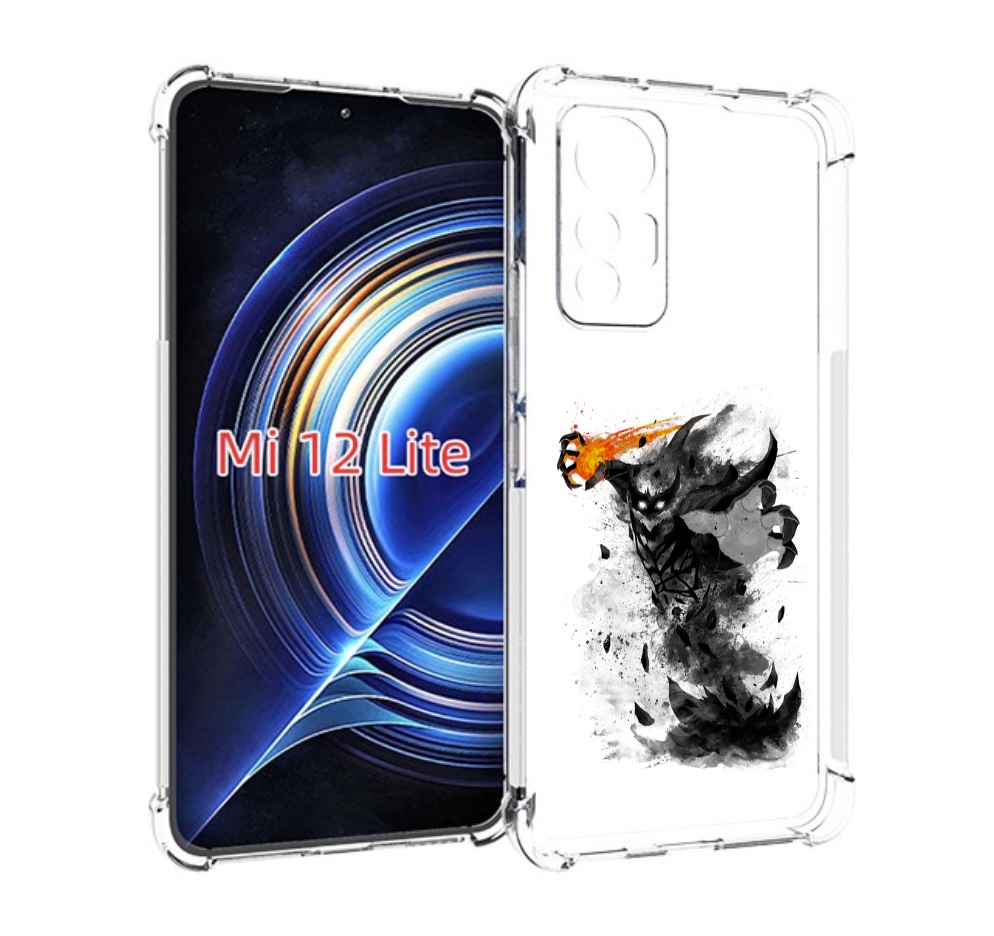 

Чехол MyPads nevermore черно белый для Xiaomi 12 Lite, Прозрачный, Tocco
