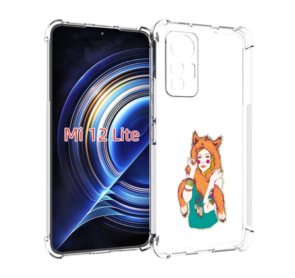 

Чехол MyPads Девушка лиса для Xiaomi 12 Lite, Прозрачный, Tocco