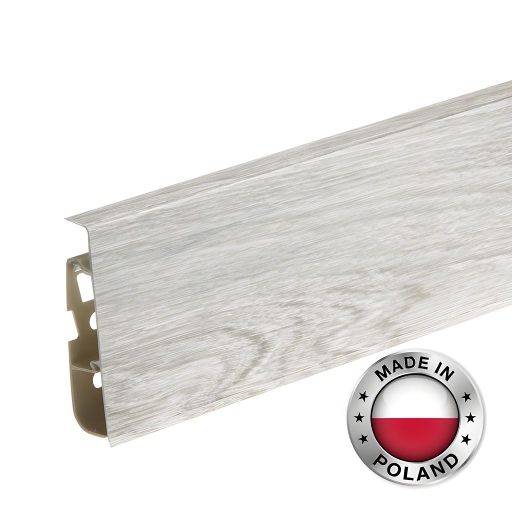 

Плинтус Cezar Hi-Line 289 серый 22x75 мм (длина 2500 мм) из ясеня Santiago X20