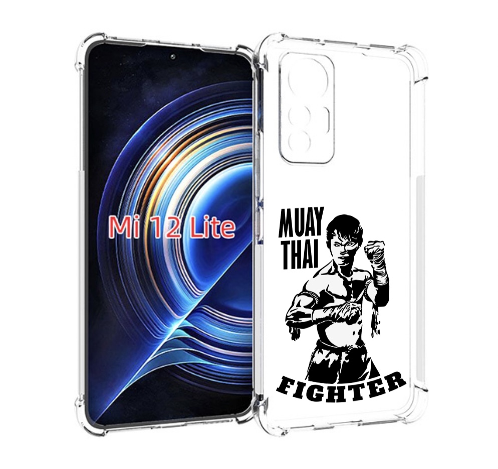 

Чехол MyPads Единоборства муайтай для Xiaomi 12 Lite, Прозрачный, Tocco