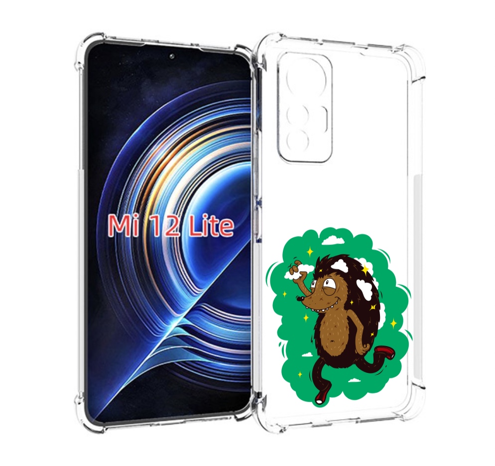

Чехол MyPads Ежик в облаках для Xiaomi 12 Lite, Прозрачный, Tocco