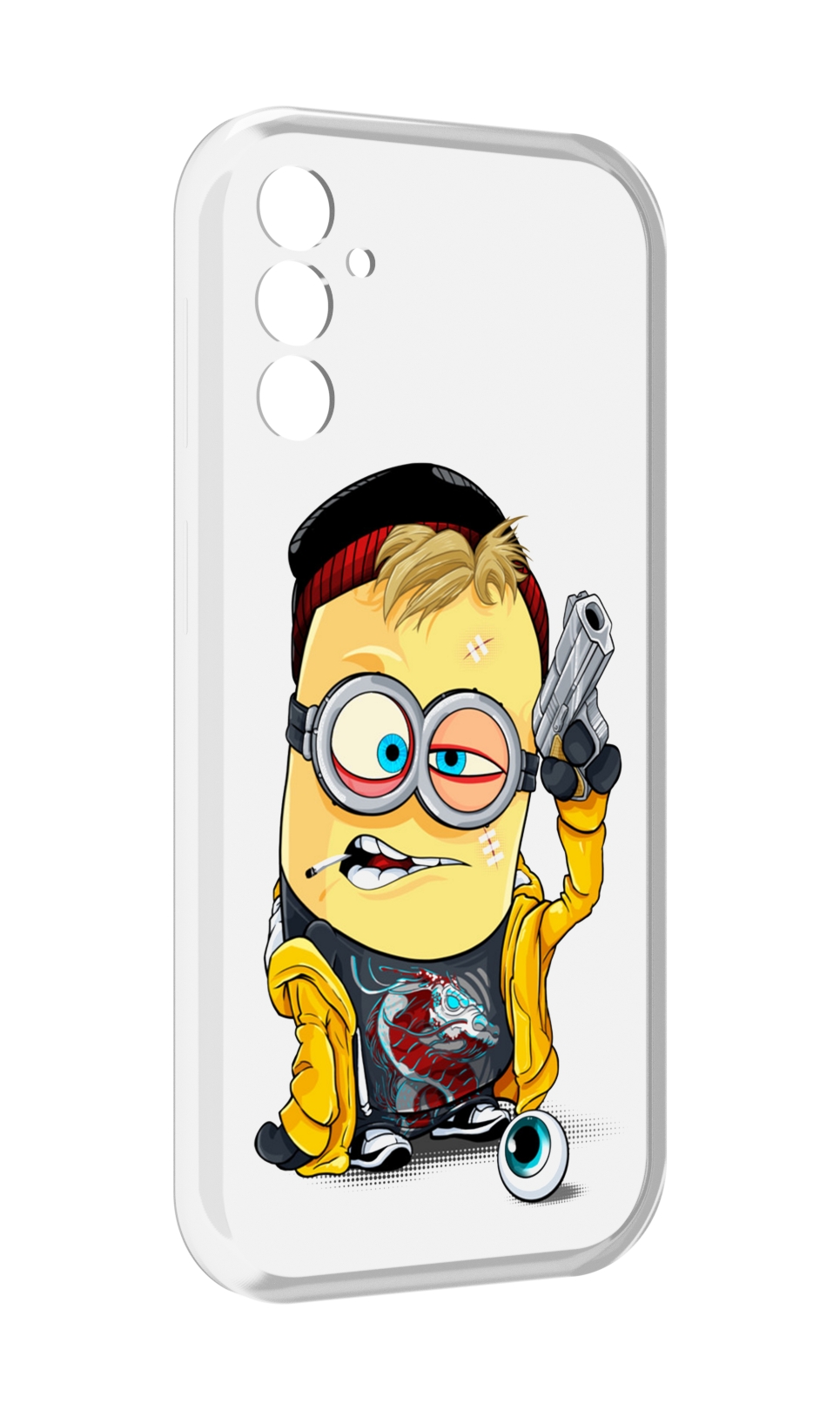 Чехол MyPads миньон бандит для Samsung Galaxy M13