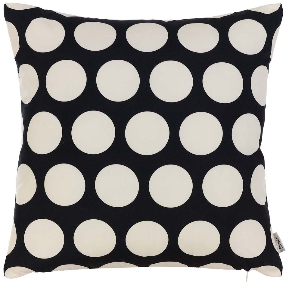 фото Чехол для декоративной подушки черно-белые узоры, 45х45 см, p302-9936/1 altali