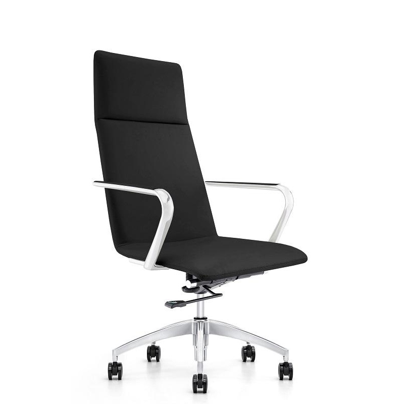 

Easy Chair экокожа черный, алюминий, Черный;серебристый