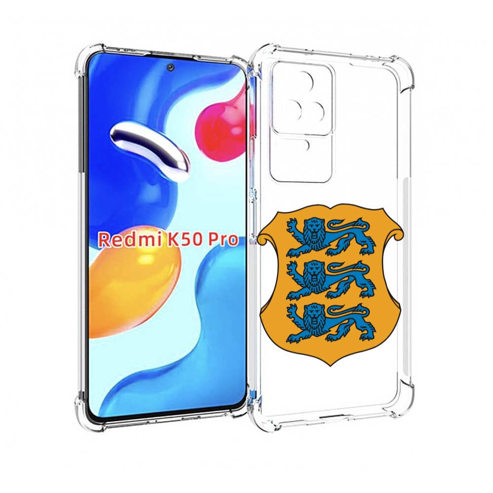 

Чехол MyPads герб-эстонии для Xiaomi Redmi K50/K50 Pro, Прозрачный, Tocco