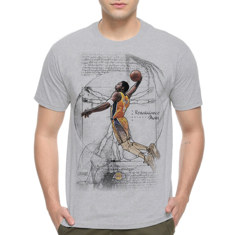 

Футболка мужская Dream Shirts Баскетболист Коби Брайант 1000573-2 серая M, Серый, Баскетболист Коби Брайант 1000573-2