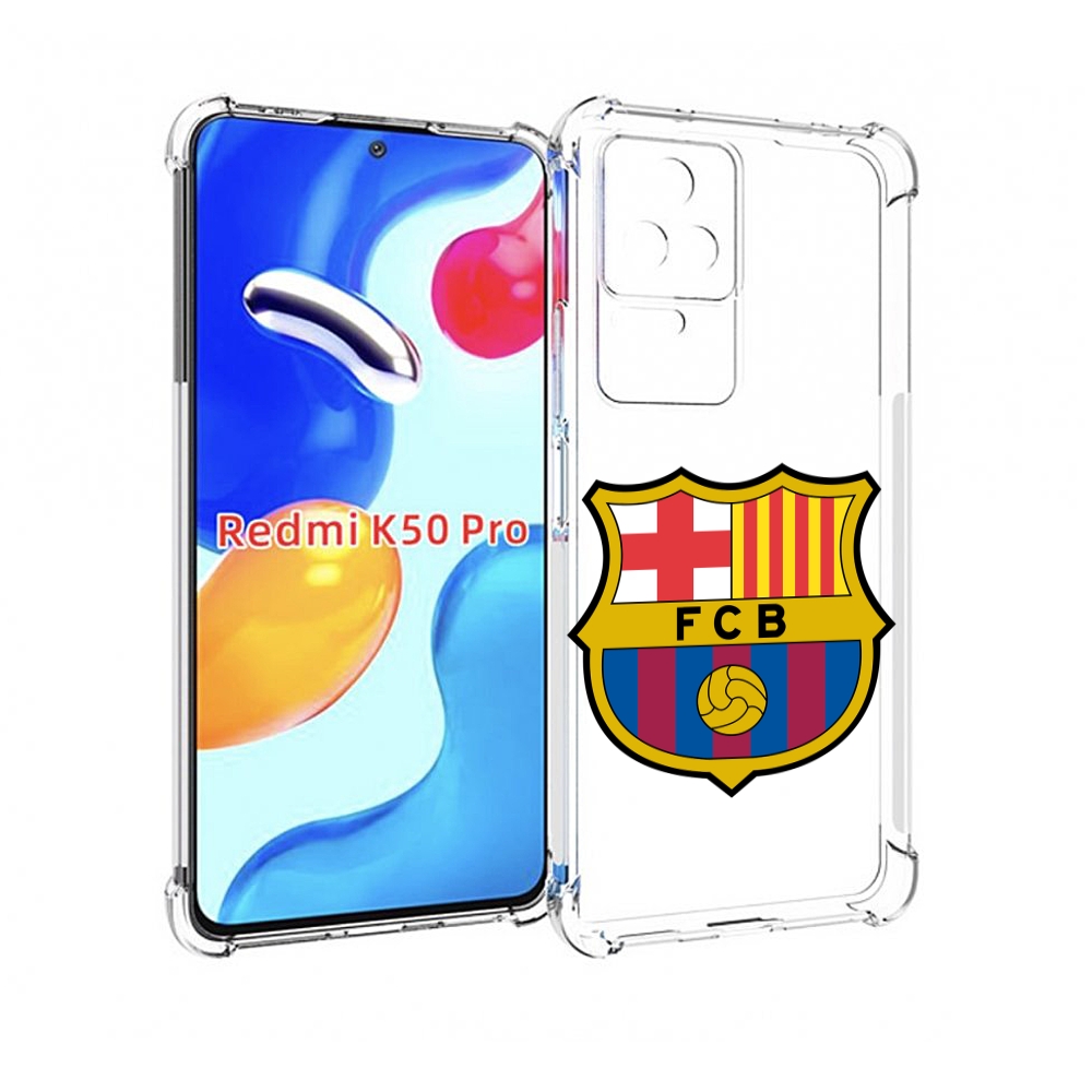 

Чехол MyPads ФК FCB Барселона для Xiaomi Redmi K50/K50 Pro, Прозрачный, Tocco