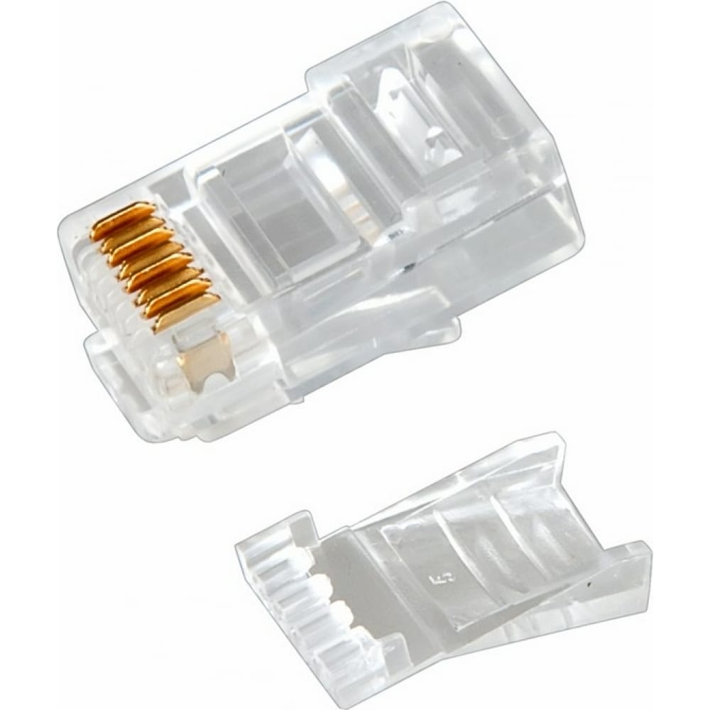 

Коннектор NoBrand RJ-45 вилка м (15642027) прозрачный