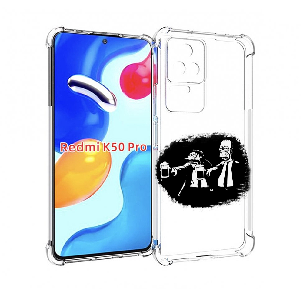 

Чехол MyPads гомер пьет для Xiaomi Redmi K50/K50 Pro, Прозрачный, Tocco