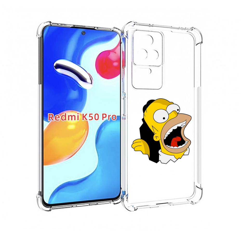 

Чехол MyPads гомер-голодный для Xiaomi Redmi K50/K50 Pro, Прозрачный, Tocco