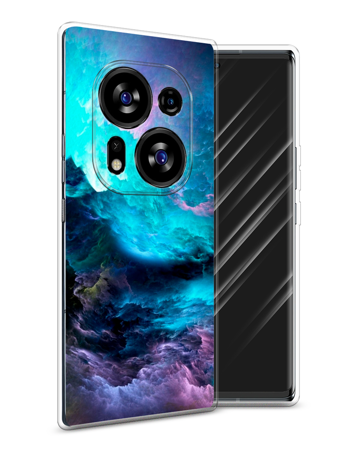 

Чехол Awog на Tecno Phantom X2/X2 Pro "Бирюзовое небо", Бирюзовый;фиолетовый;черный, 303250-1