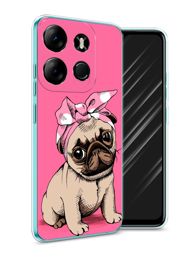 

Чехол Awog на Tecno Phantom X2/X2 Pro "Dog Pin-Up", Розовый;бежевый, 303250-2