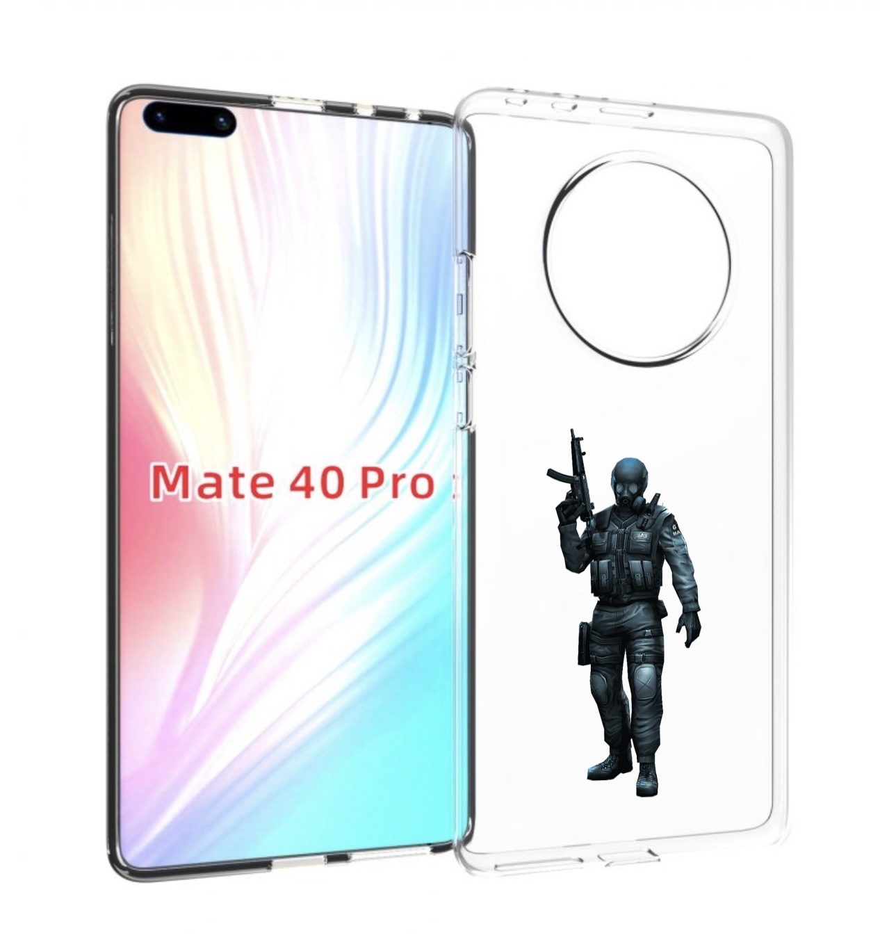 

Чехол MyPads crossfire для Huawei Mate 40 Pro (NOH-NX9), Прозрачный, Tocco