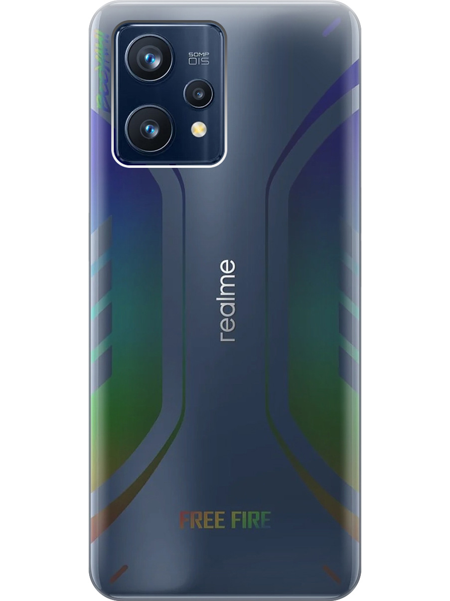 

Силиконовый чехол на Realme 9 Pro+ прозрачный, 740189631