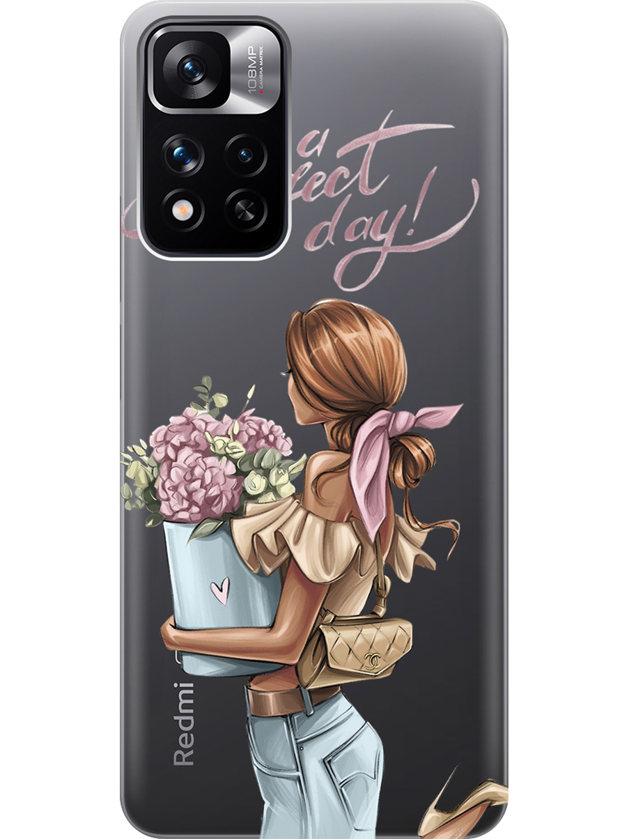 

Силиконовый чехол на Xiaomi Redmi Note 11 Pro+ 5G, Xiaomi 11i с принтом прозрачный 951438, Прозрачный;голубой;розовый, 741736475