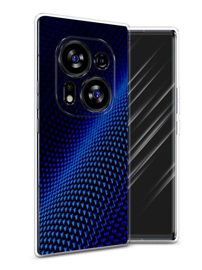 

Чехол Awog на Tecno Phantom X2/X2 Pro "Синий карбон", Черный;синий, 303250-3