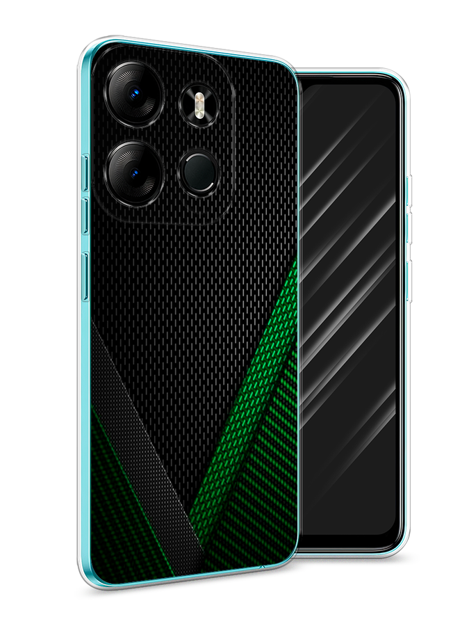 

Чехол Awog на Tecno Phantom X2/X2 Pro "Зеленый карбон", Черный;зеленый, 303250-3