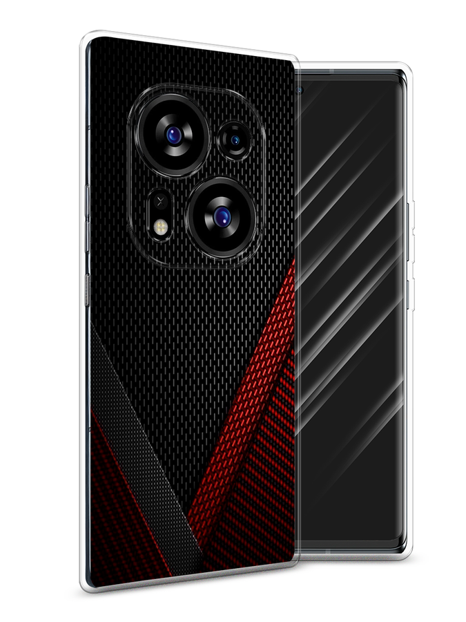 

Чехол Awog на Tecno Phantom X2/X2 Pro "Красный карбон", Черный;красный, 303250-3