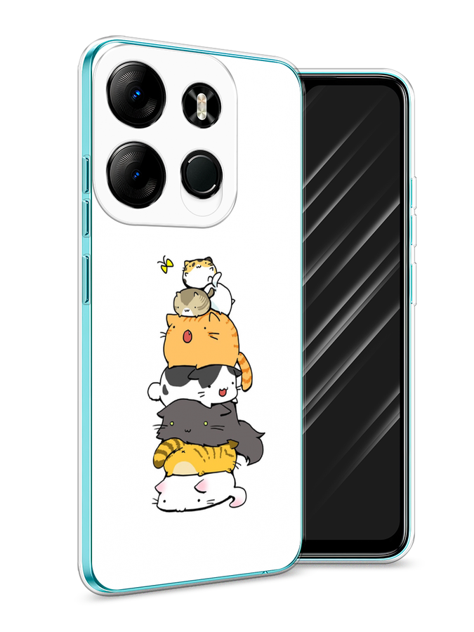 

Чехол Awog на Tecno Phantom X2/X2 Pro "Бутерброд из котиков", Коричневый;белый;серый, 303250-10