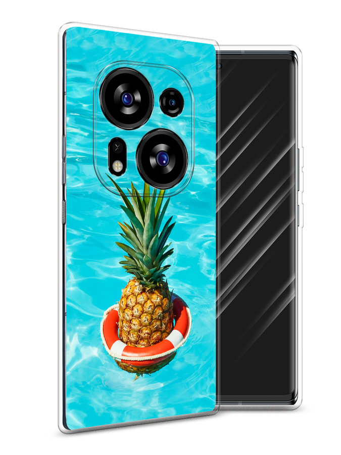 

Чехол Awog на Tecno Phantom X2/X2 Pro "Ананас в бассейне", Голубой, 303250-10