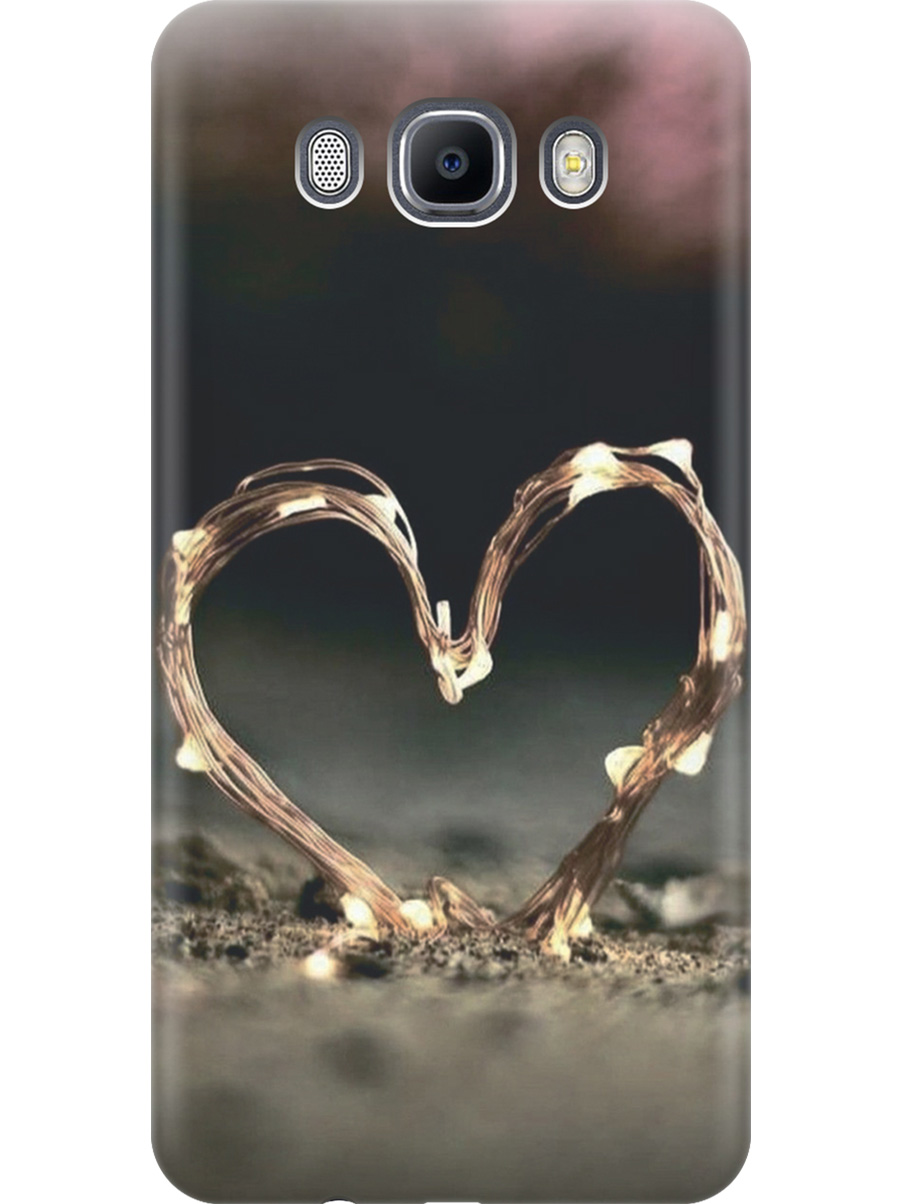 

Силиконовый чехол на Samsung Galaxy J7 (2016) с принтом "Светящееся сердце", Прозрачный;желтый;черный, 76988491