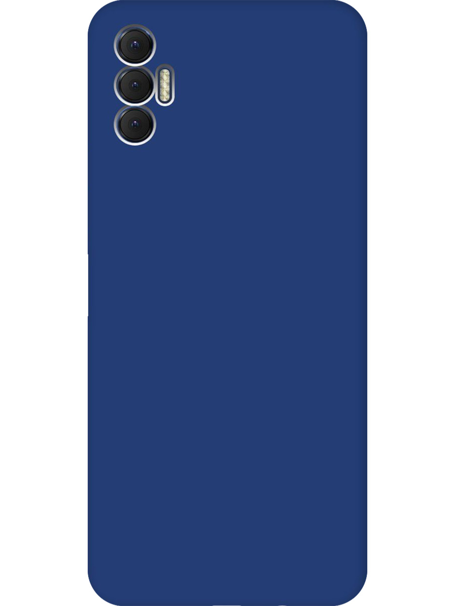 

Силиконовый чехол на Tecno Spark 8P матовый синий, 741736213