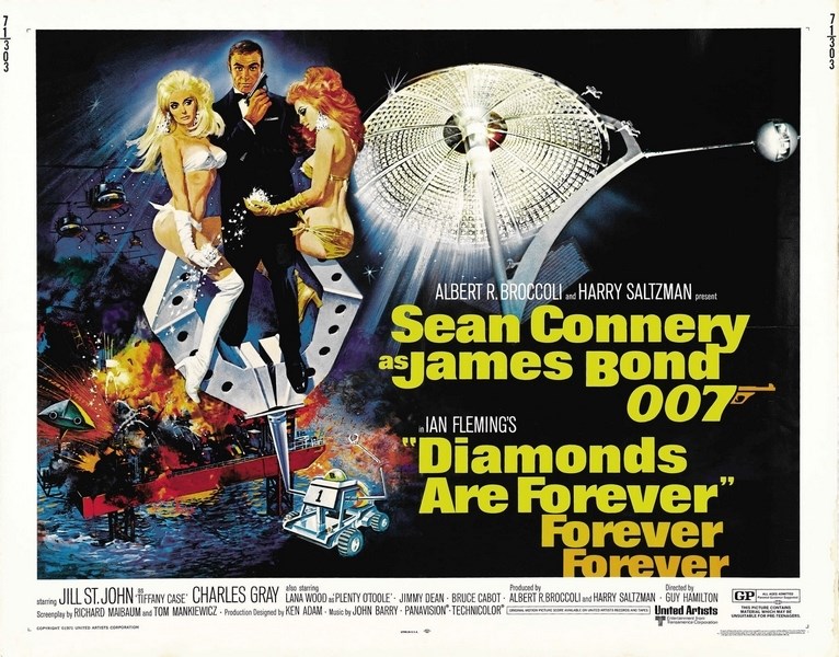 

Постер к фильму "Джеймс Бонд 07 - Бриллианты навсегда" (Diamonds Are Forever) A4