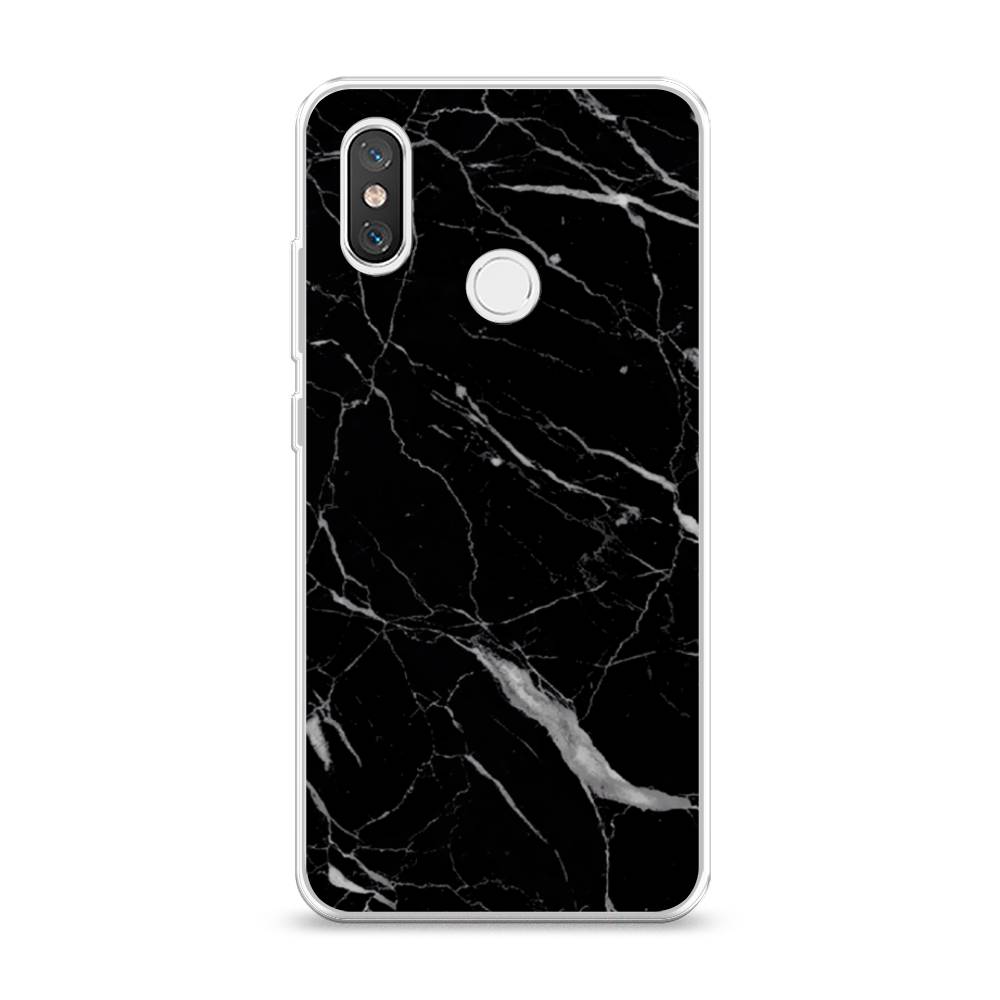 фото Силиконовый чехол "черный минерал" на xiaomi mi 8 awog