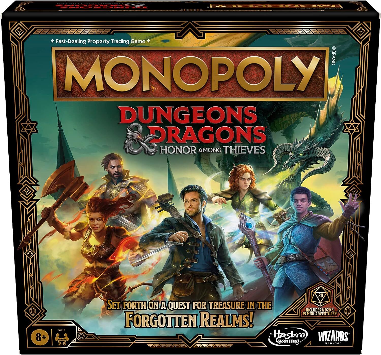 

Настольная игра Монополия Dungeons & Dragons Honor Among Thieves на английском языке