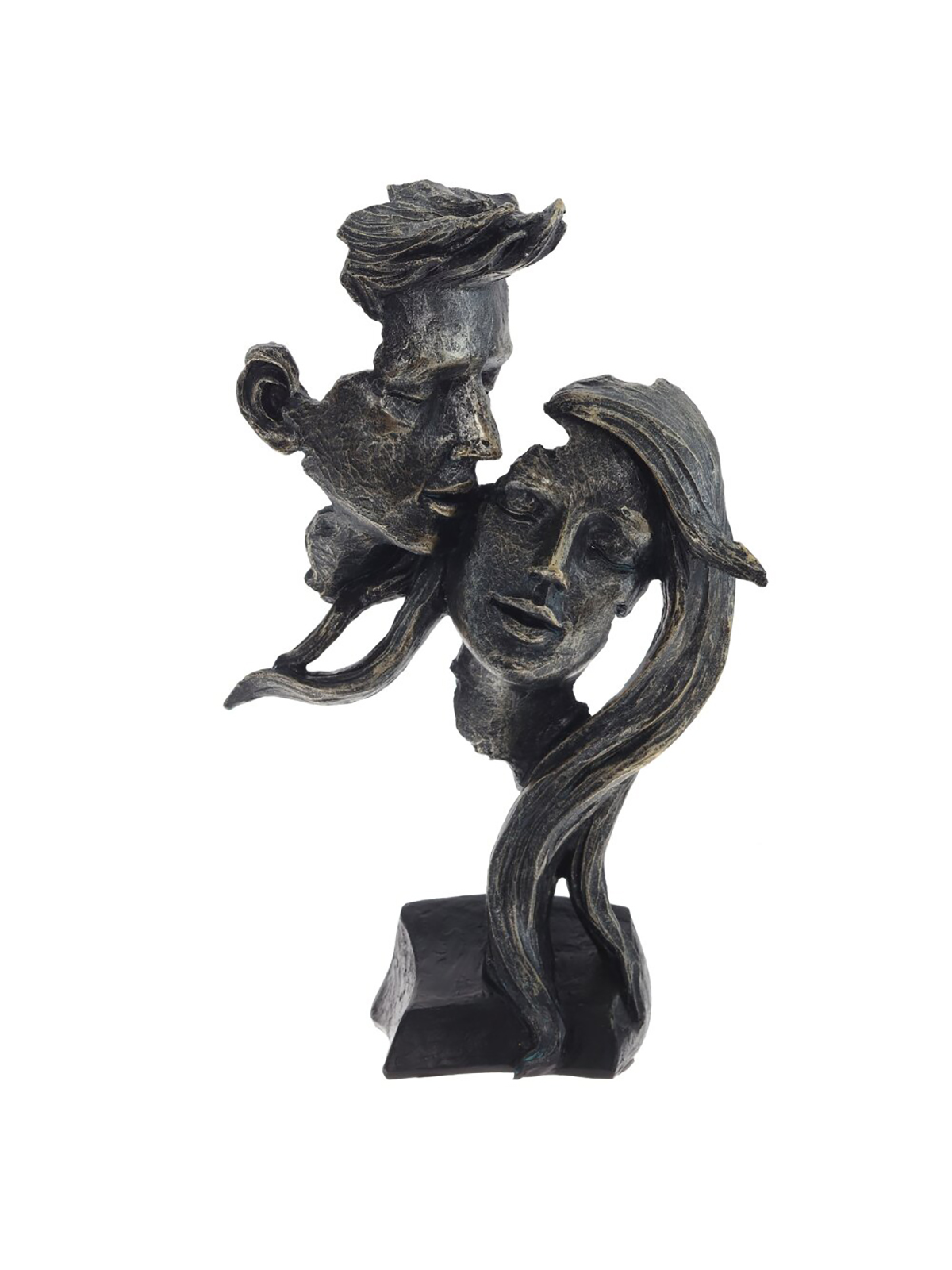 

Фигурка декоративная "Лица", 20x8x33 см, 787075, Черный;золотистый
