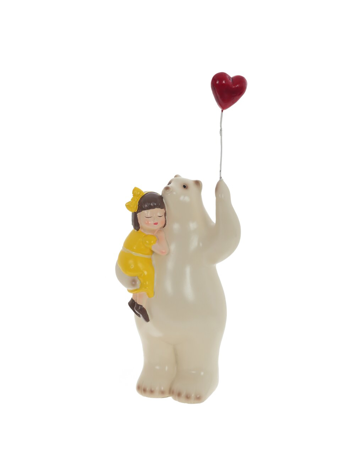 

Фигурка "Девочка с медведем", 12x9x28 см, 796457, Бежевый;желтый;золотистый