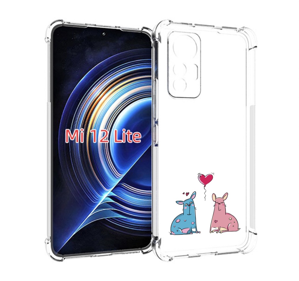 

Чехол MyPads Лама любовь для Xiaomi 12 Lite, Прозрачный, Tocco